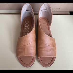 ALL SHOES $10 - Cutout Sandal Flats